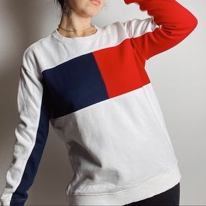 TOMMY HILFIGER Logo Soft Fleece Crew Sweatshirt S